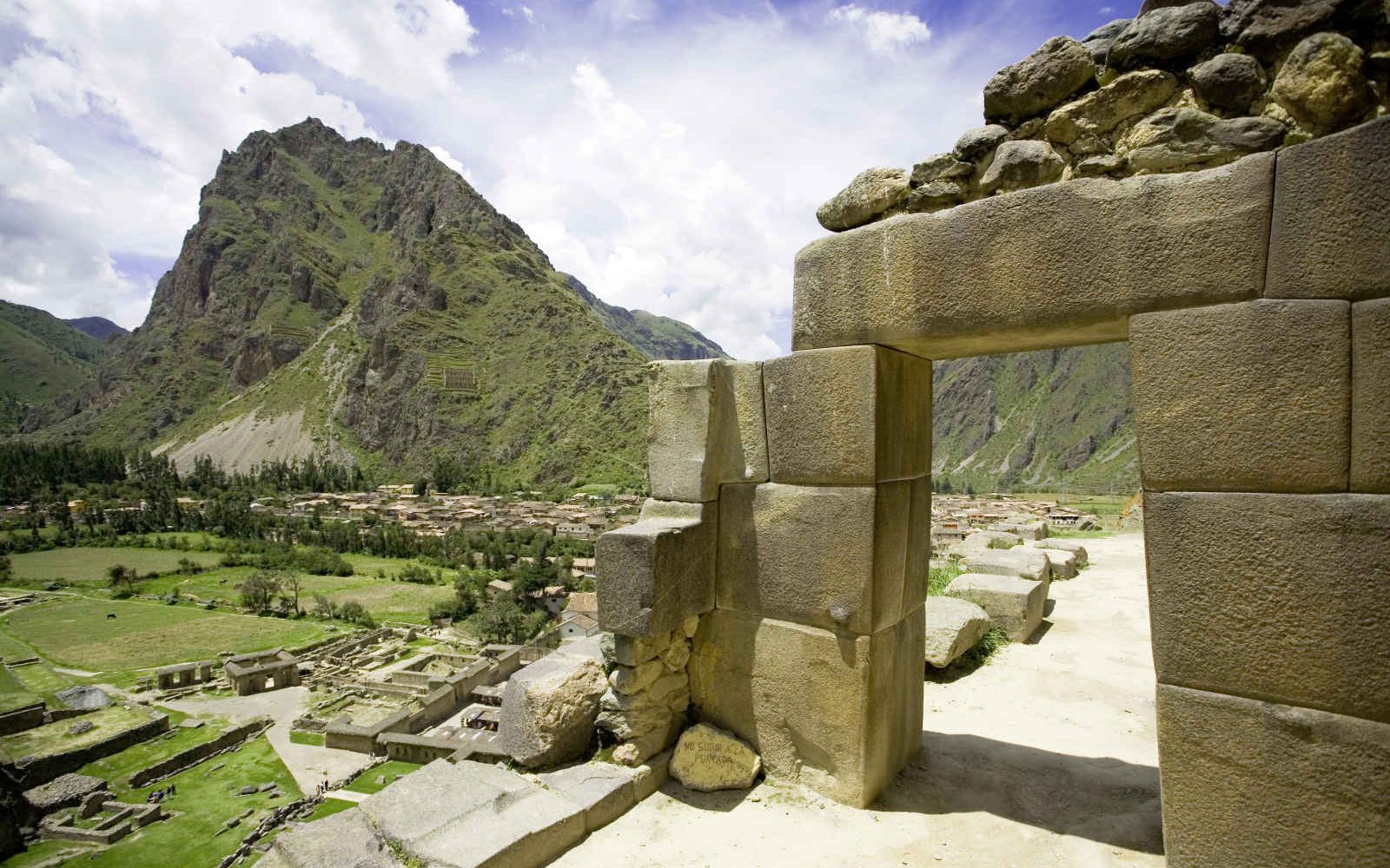 Incan ruins of Ollantaytambo, Peru